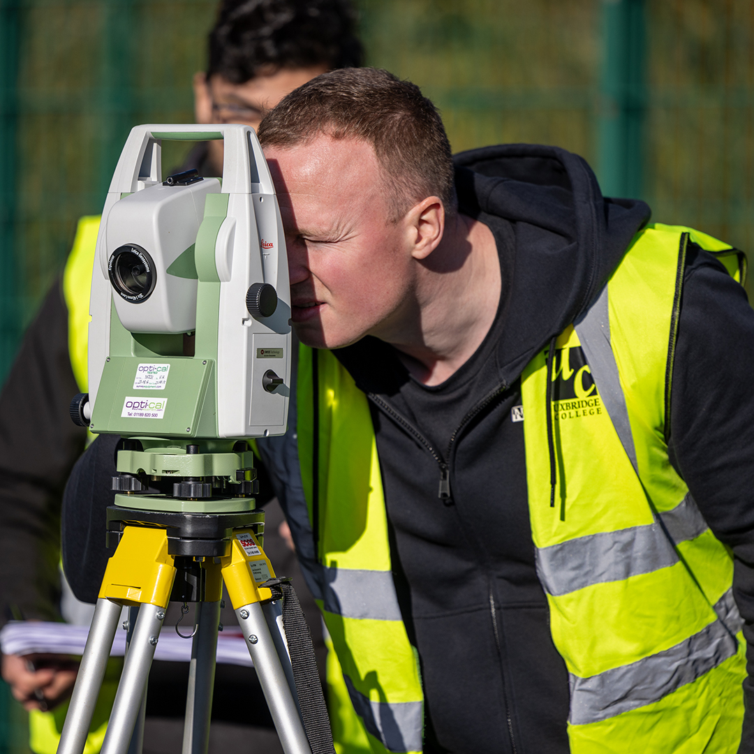 Uxbridge building services students conducting surveys